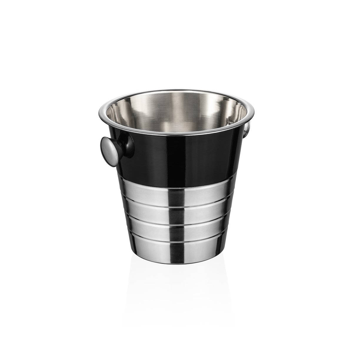 Flaschenkühler 4,5 L, Ø 22 cm, (H) 21 cm, Pulverbeschichtet, schwarz