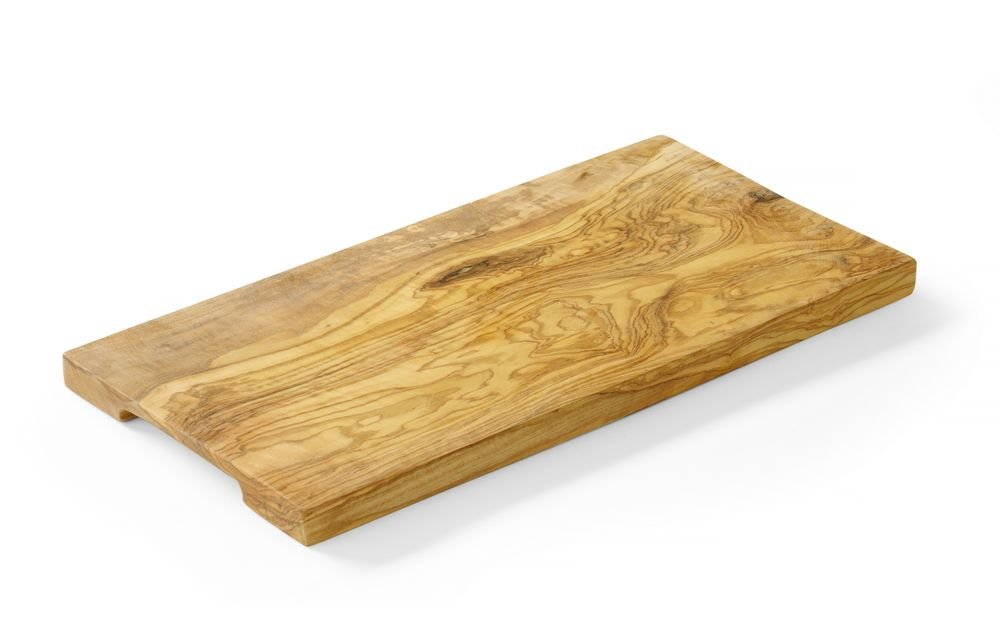 Schneide- und Servierbrett aus Olivenholz, HENDI, 350x150x(H)18mm Schneide- und Servierbrett aus Olivenholz, HENDI, 300x150x(H)18mm
