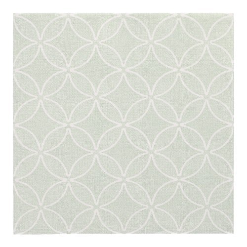 12000 Servietten "ROYAL Collection" 1/4-Falz 40 cm x 40 cm jadegrün "Circle Flowers"