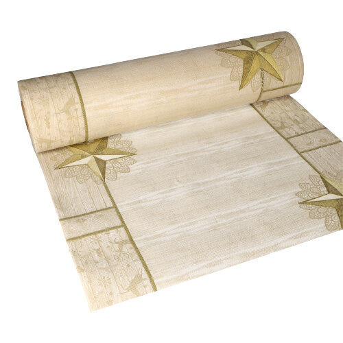 192 Tischläufer, Tissue "ROYAL Collection" 24 m x 40 cm champagner "Rising Star"