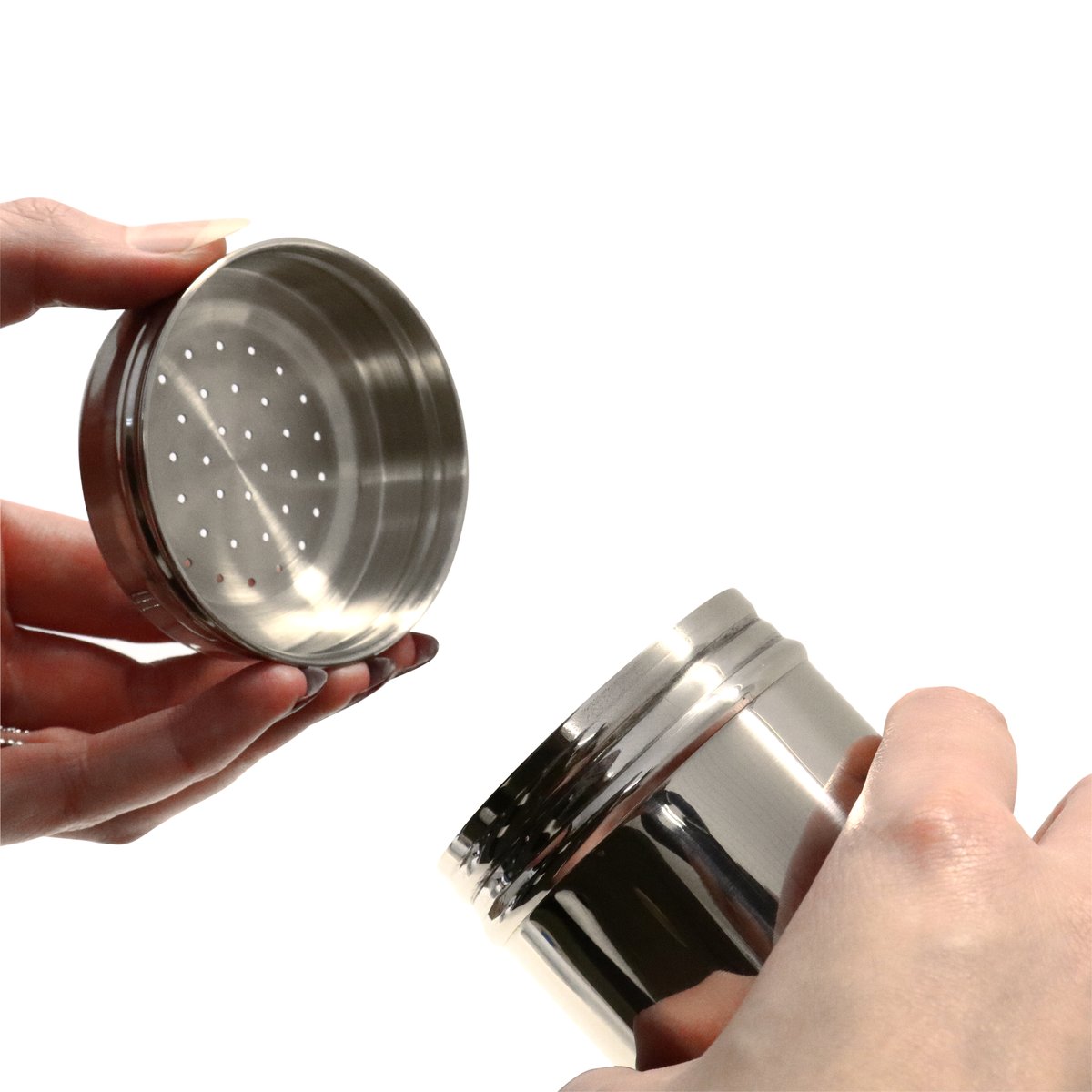 Zuckerstreuer, kleine Lochung Höhe: 129 mm Maschenweite: 1,5 mm Zuckerstreuer, kleine Lochung Höhe: 129 mm Maschenweite: 1,5 mm