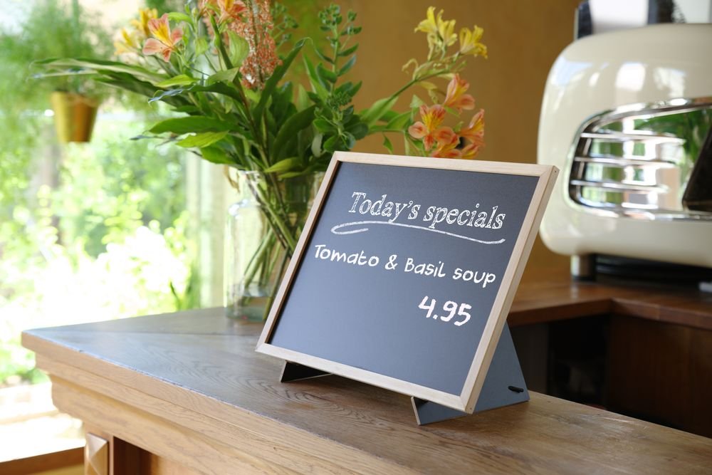 Kreidetafel mit Standfuß, 300x400mm Kreidetafel mit Standfuß, 300x400mm