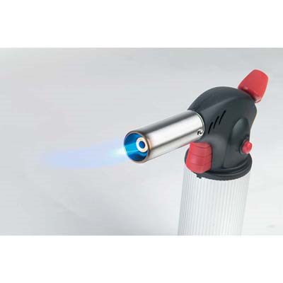 Gasbrenner / Karamellisierer, für etwa 90 Minuten Betrieb, 0,045 Liter Gasbrenner / Karamellisierer, für ca. 90 Minuten Betrieb, nachfüllbar, 0,045 Liter