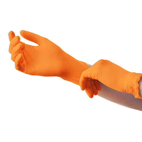50000 "Medi-Inn® Classic" Handschuhe, Nitril puderfrei orange "Nitril Orange" Größe XL