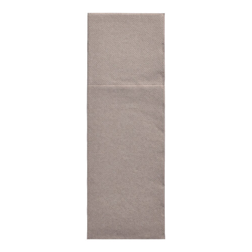 19200 Servietten "DAILY Collection" 48 cm x 30 cm grau mit Besteckfalz