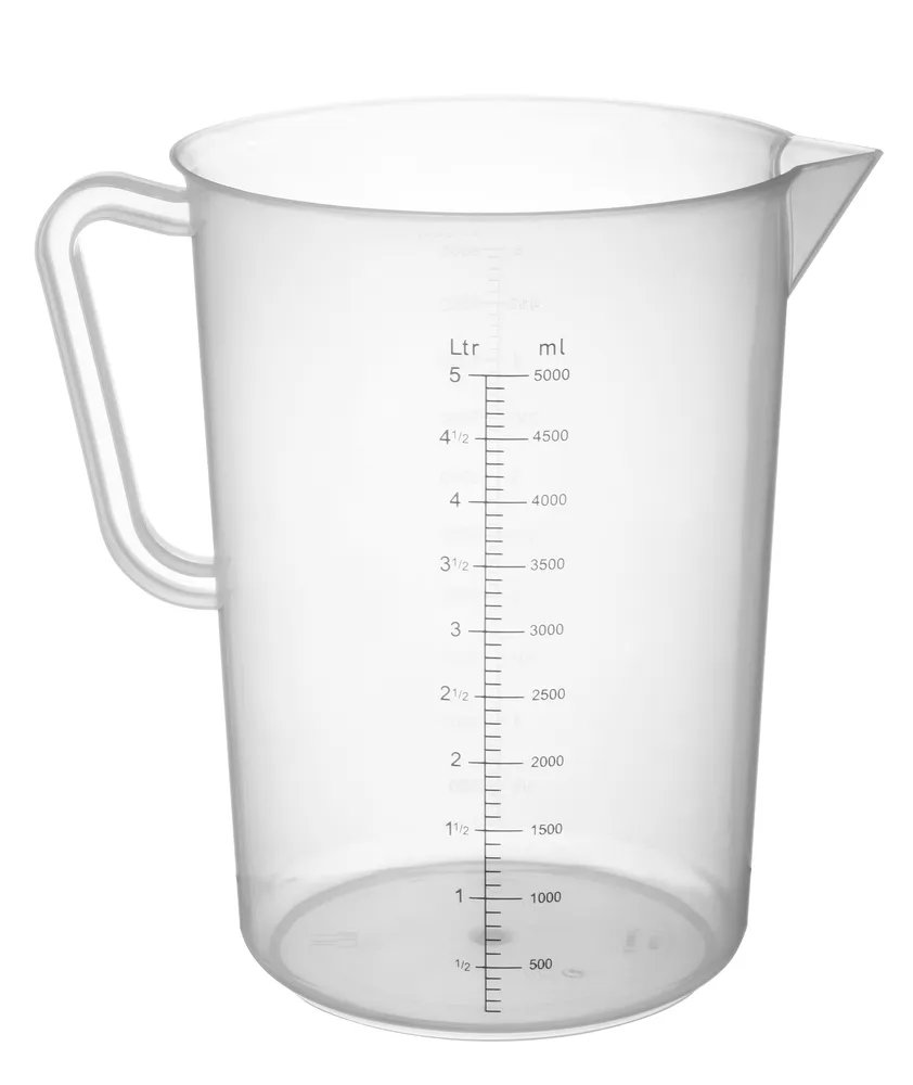 Messbecher, Polyproylen, 5L, ⌀190x(H)270mm Messbecher, Polyproylen, 5L, ⌀190x(H)270mm