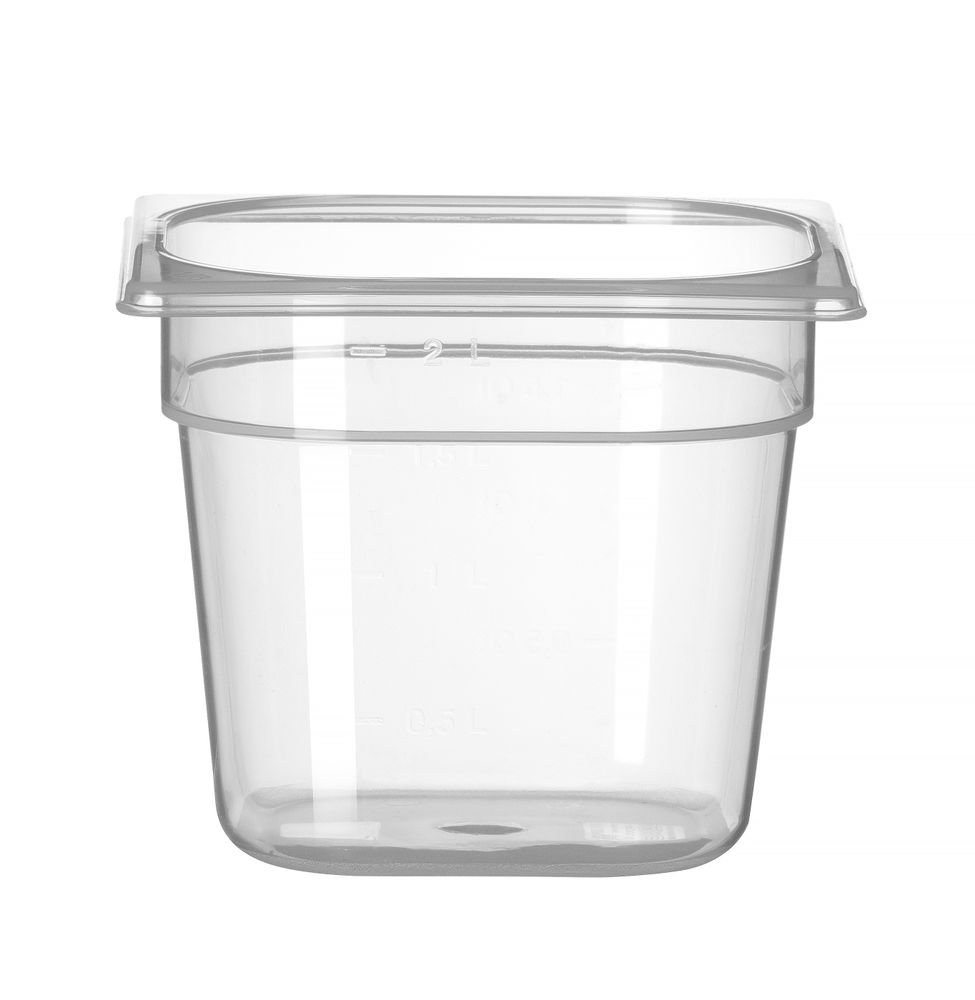 Gastronorm-Behälter 1/6, HENDI, Profi Line, GN 1/6, 2,4L, Transparent, 176x162x(H)150mm