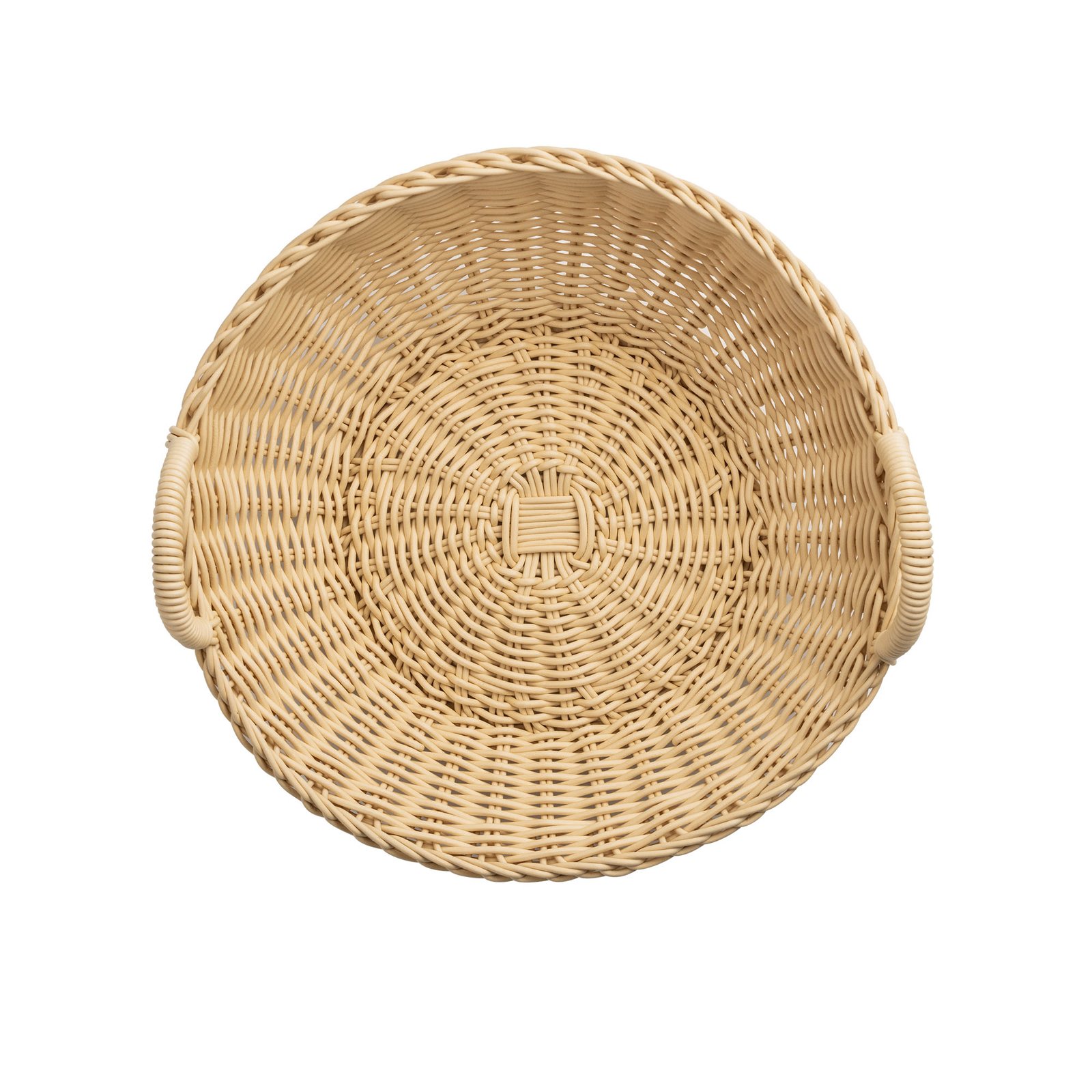 Brötchenschütte mit Griff Ø 36,5 cm hellbeige