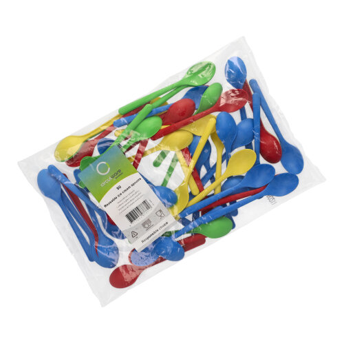 Circulware by Haval Mehrweg-Eislöffel PP-MF 13 cm farbig sortiert extra stabil