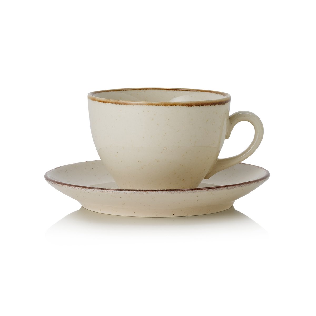 Ober- und Untertasse 0,2 L, (H) 9 cm