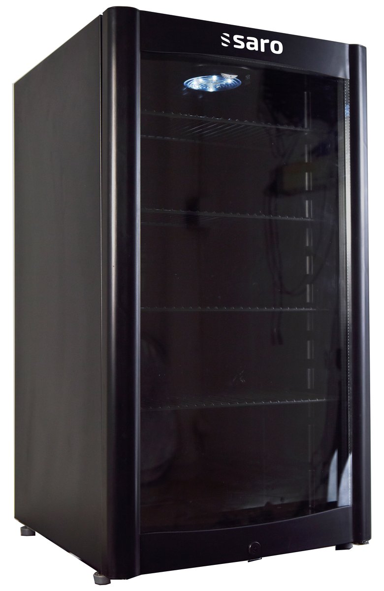 KühlschrankmitGlastür,schwarz,ModellDK90 KühlschrankmitGlastür,schwarz,ModellDK90