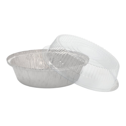 3000 Schalen, Alu + Dom-Deckel rund 0,77 l Ø 18,2 cm · 8 cm
