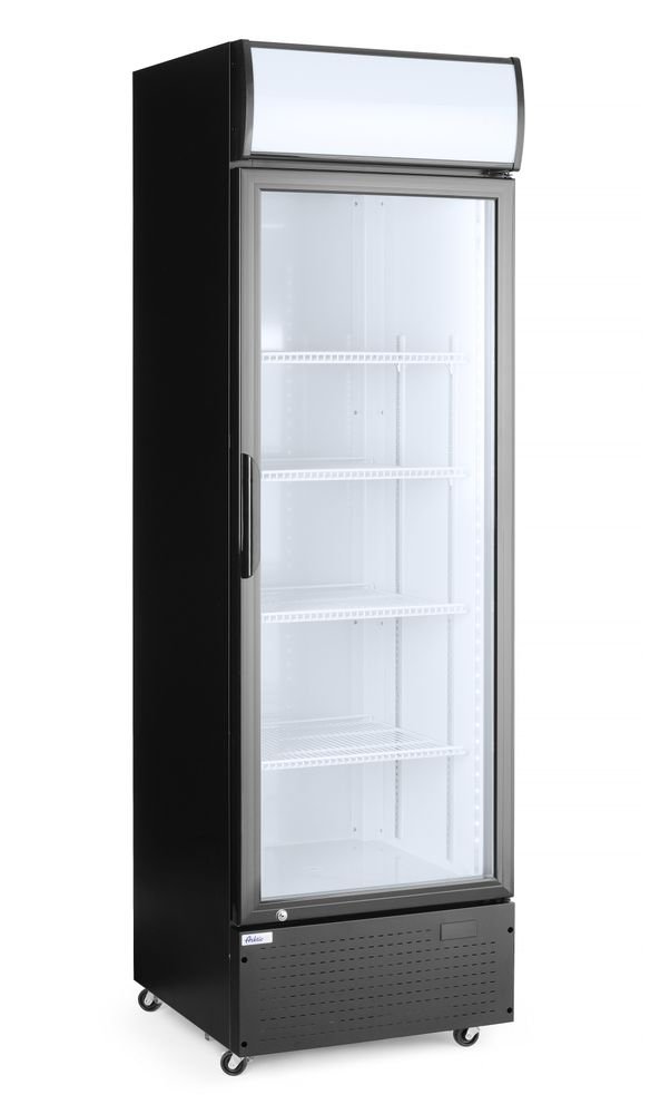 Eintüriger Kühlschrank mit hinterer Bar und hinterleuchteter Blende,, Arktic, 254L, Schwarz, 220-240V/250W, 578x605x(H)1980mm