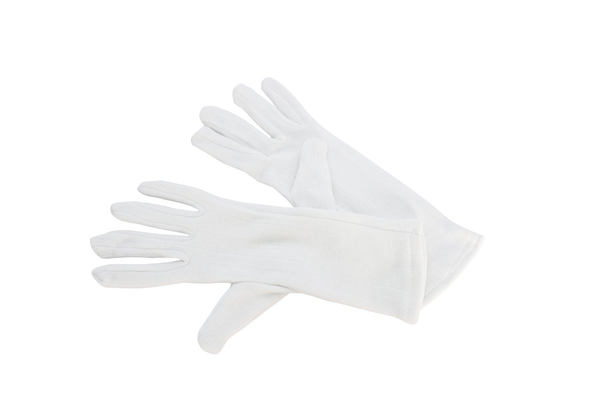 Baumwoll-Fingerhandschuh weiß Baumwoll-Fingerhandschuh weiß