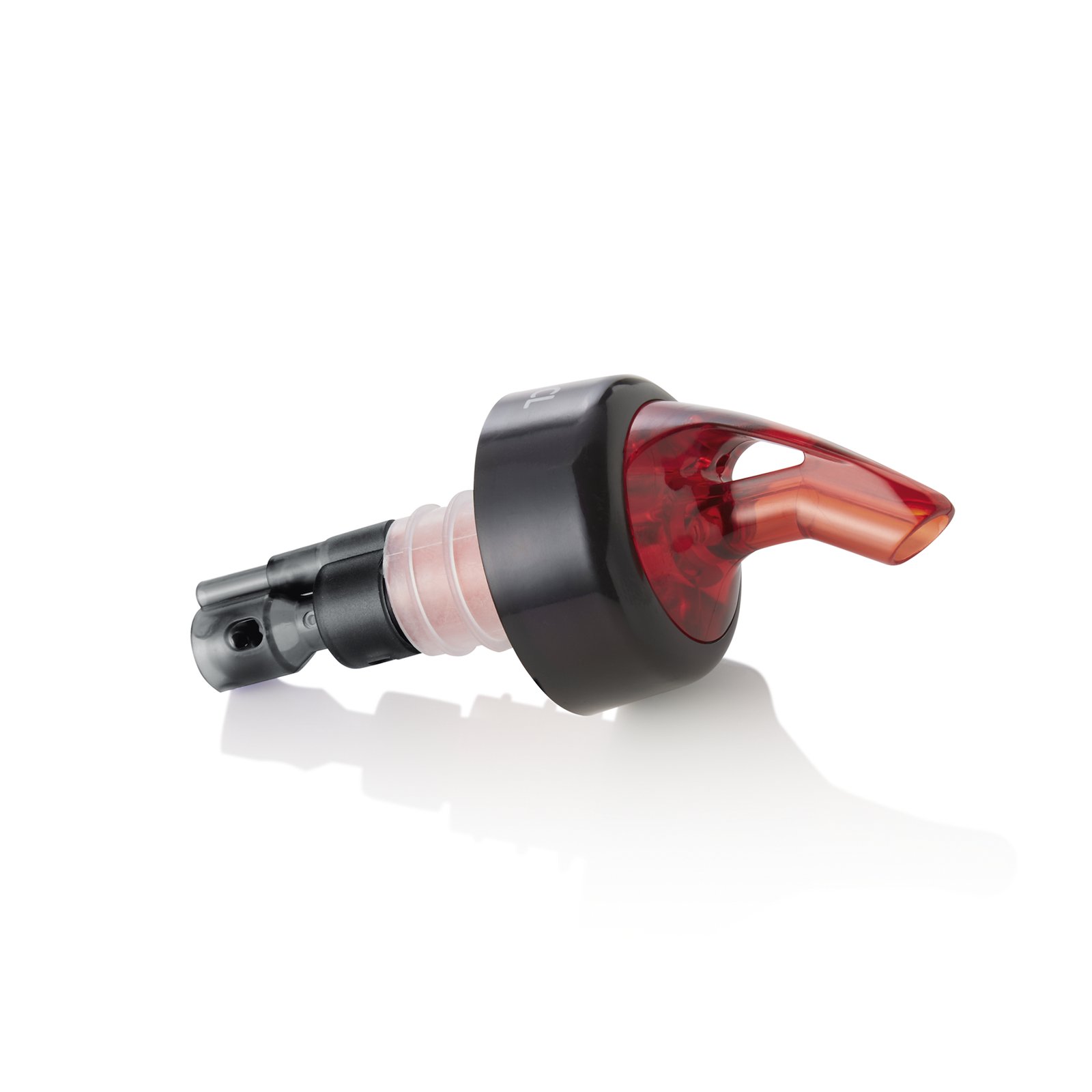 Ausgießer Set 2,0 cl, schwarz, Set á 12 Stück, Kunststoff, Edelstahl