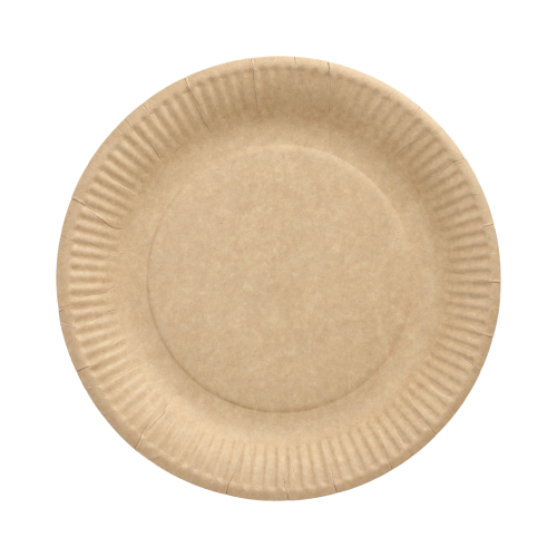 20000 Teller, Pappe "pure" rund Ø 23 cm braun