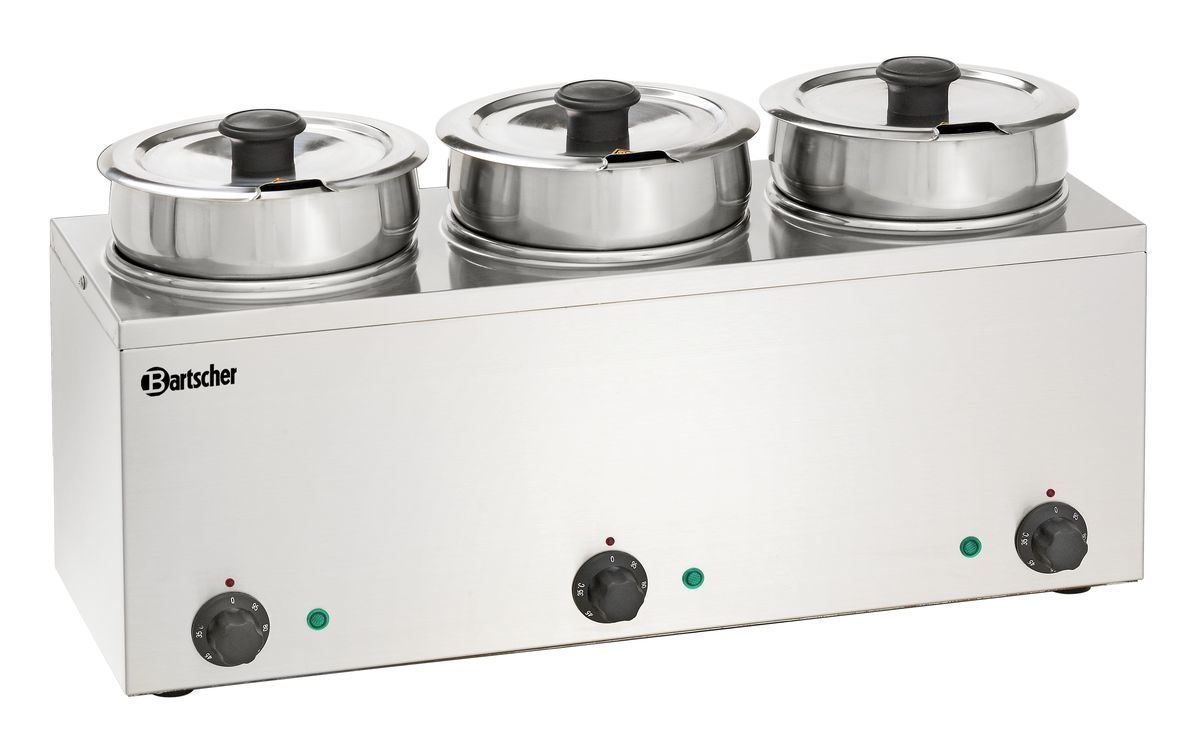 Bain Marie Hotpot, 3x Topf, 3,5 L