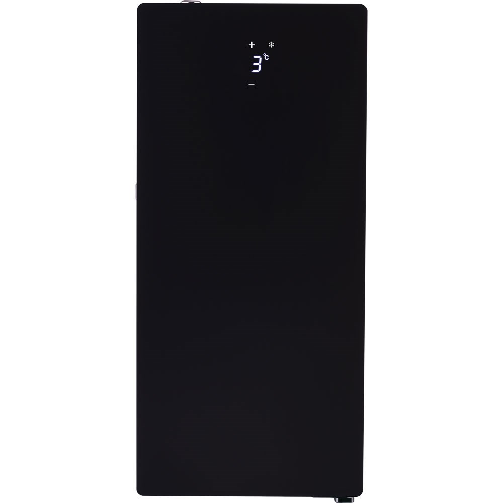 Milchkühlschrank, schwarz, mit Temperaturanzeige, 240x470x610 mm (BxTxH), 0,065 kW