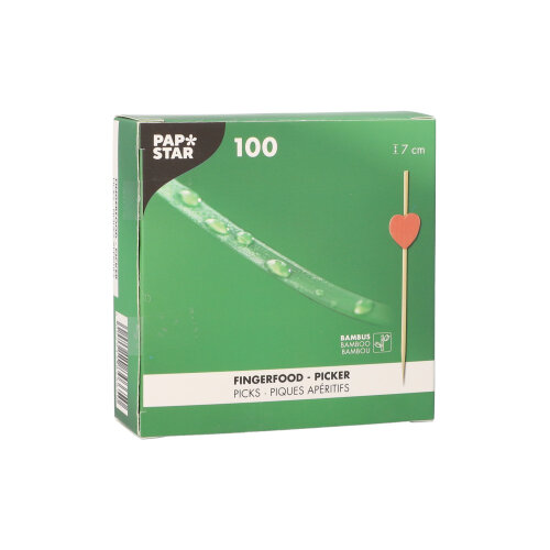 1000 Fingerfood - Picker 7 cm "Heart" 120000 Fingerfood - Picker 7 cm "Heart"