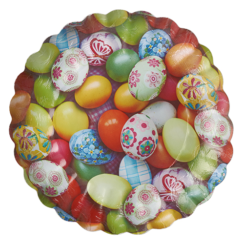 3 Präsentierschalen-Ostern rund Ø 23 cm · 2,5 cm Ostern sortiert