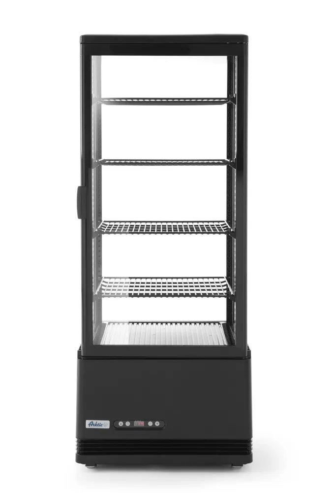 Aufsatz-Kühlvitrine 98 Liter, Arktic, Schwarz, 230V/210W, 444x397x(H)1100mm