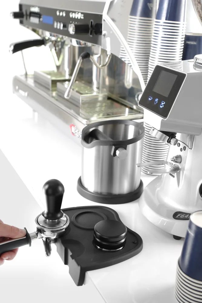 Kaffee-Stampfer mit Feder, ⌀58x(H)100mm