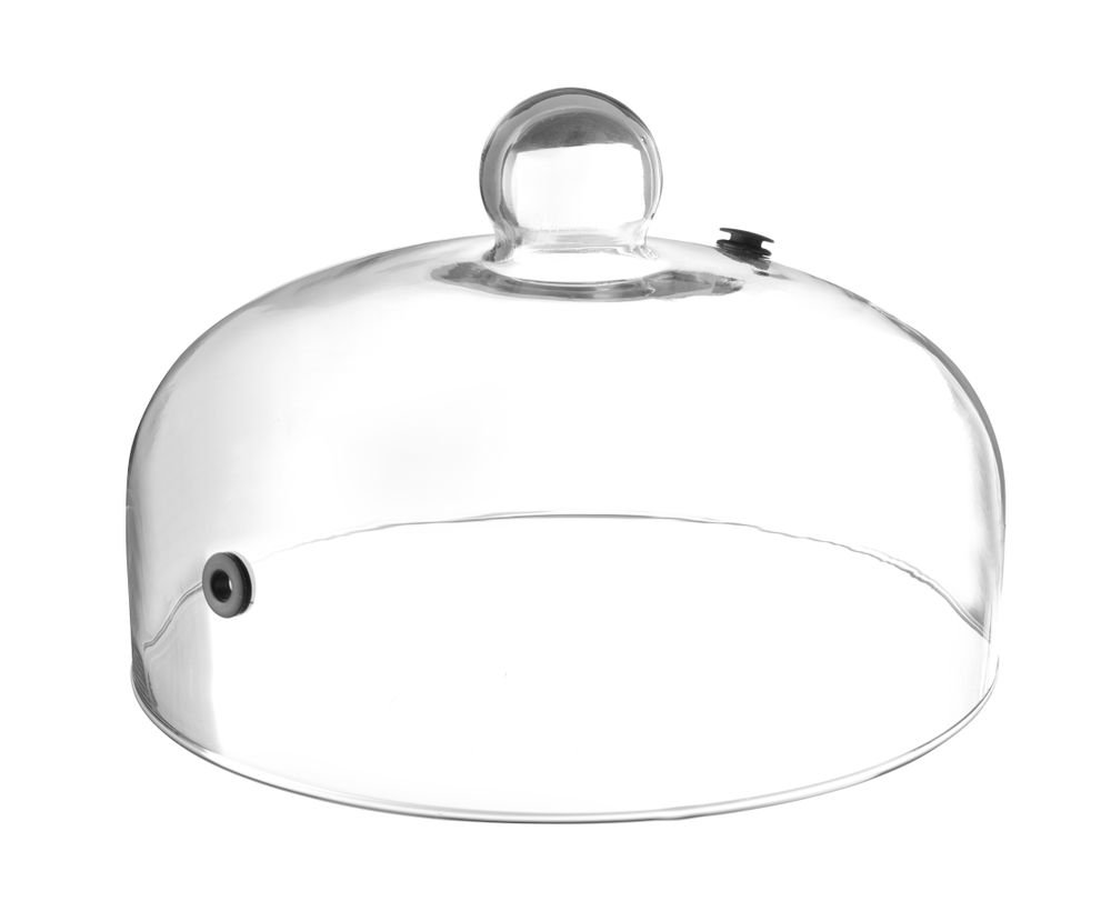 Glasglosche mit Lüftungsöffnung, HENDI, Servierglosche, ⌀260x(H)174mm