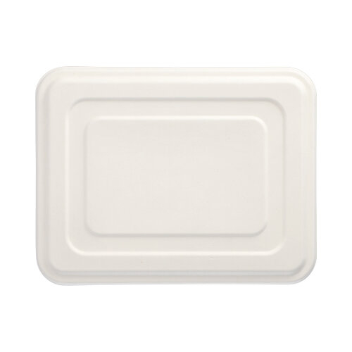 3875 Deckel, Zuckerrohr "pure" 1,4 cm x 22,5 cm x 28,6 cm weiss