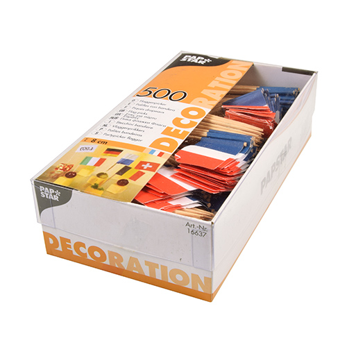 5000 Deko-Picker 8 cm "Frankreich" 375000 Deko-Picker 8 cm "Frankreich"