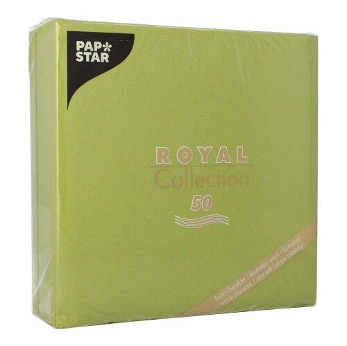 250 Servietten "ROYAL Collection" 1/4-Falz 40 cm x 40 cm olivgrün 12500 Servietten "ROYAL Collection" 1/4-Falz 40 cm x 40 cm olivgrün