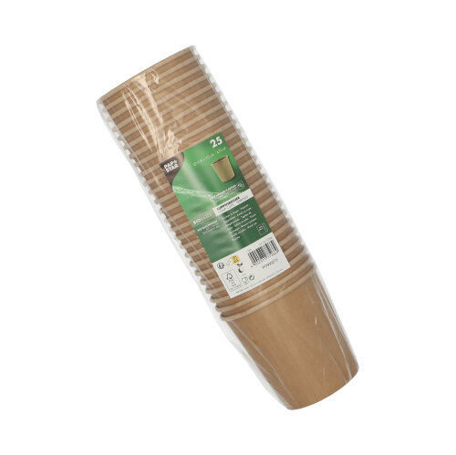 5500 Suppenbecher, Pappe rund 470 ml Ø 9,8 cm · 10 cm braun