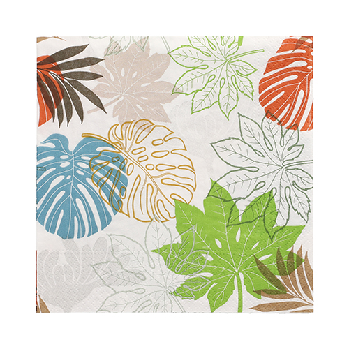 20 Servietten, 3-lagig 1/4-Falz 33 cm x 33 cm "Various Leaves" 22800 Servietten, 3-lagig 1/4-Falz 33 cm x 33 cm "Various Leaves"