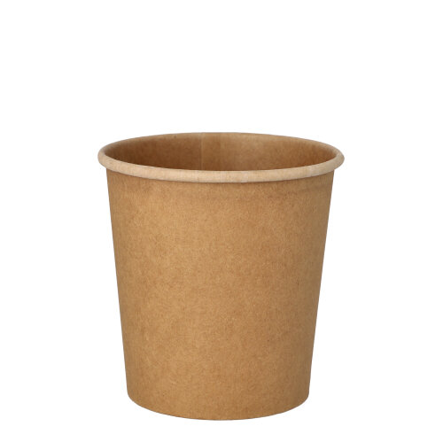 5500 Suppenbecher, Pappe rund 470 ml Ø 9,8 cm · 10 cm braun