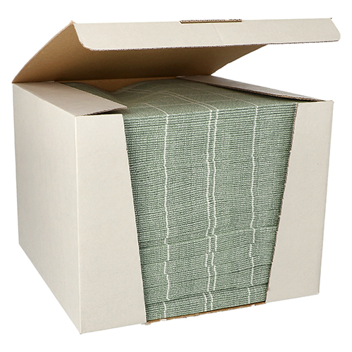12000 Servietten "ROYAL Collection" 1/4-Falz 40 cm x 40 cm dunkelgrün "Kitchen Craft"