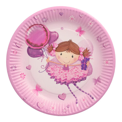 200 Teller, Pappe rund Ø 23 cm "Little Dancer"