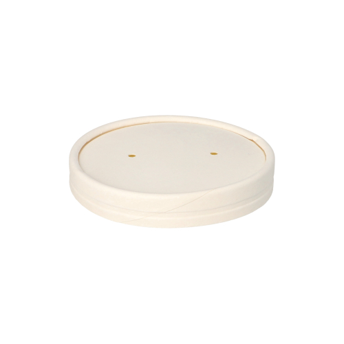 4500 Deckel für Suppenbecher, Pappe "To Go" rund Ø 9,9 cm weiss
