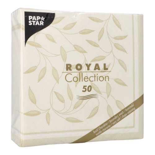 50 Servietten "ROYAL Collection" 1/4-Falz 40 cm x 40 cm champagner "New Mediterran" 12500 Servietten "ROYAL Collection" 1/4-Falz 40 cm x 40 cm champagner "New Mediterran"