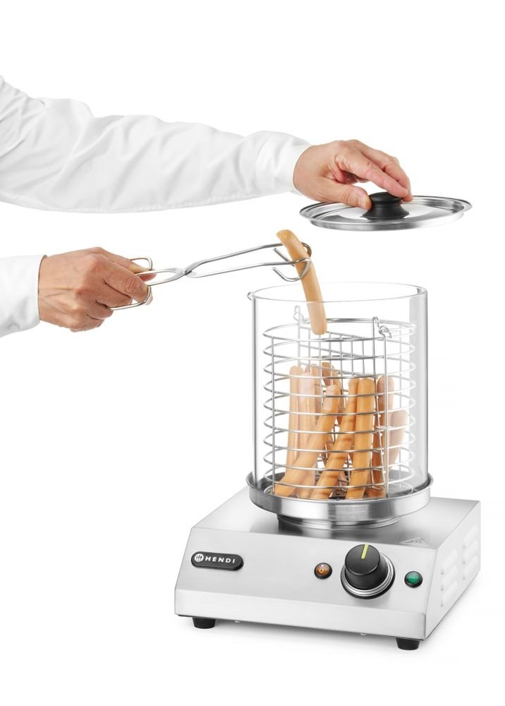 Wurstwärmer, HENDI, 220-240V/450W, 280x282x(H)387mm Würstchenwärmer, 220-240V/450W, 280x282x(H)387mm