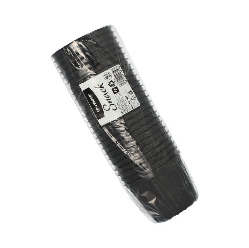 Mehrweg-Snack- und Suppenbecher PP 500 ml Ø 11,5 cm · 8,5 cm schwarz Mehrweg-Snack- und Suppenbecher PP 500 ml Ø 11,5 cm · 8,5 cm schwarz