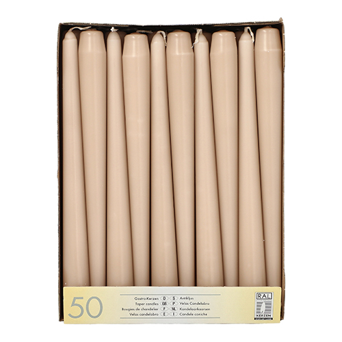 50 Leuchterkerzen Ø 2,2 cm · 25 cm puder 7200 Leuchterkerzen Ø 2,2 cm · 25 cm puder