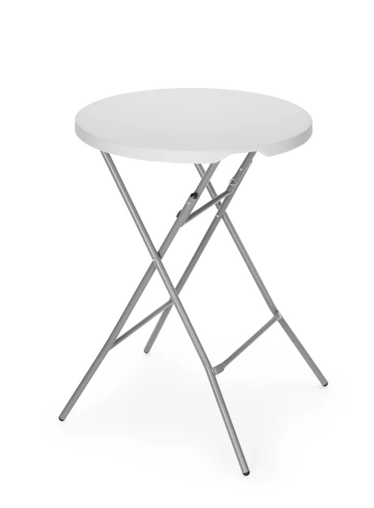 Bar-Stehtisch, AmerBox, Max. Last 80 kg., Weiß, ⌀800x(H)1100mm