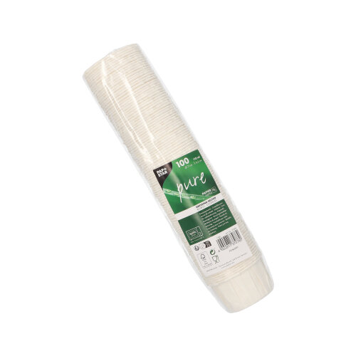 100 Dressingbecher, Papier "pure" 110 ml Ø 7 cm · 4,2 cm weiss 36000 Dressingbecher, Papier "pure" 110 ml Ø 7 cm · 4,2 cm weiss