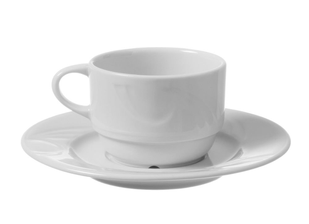 Untertasse für Espresso-Tasse, HENDI, ⌀125mm Untertasse für Kaffee- und Cappuccino-Tasse, HENDI, ⌀149mm