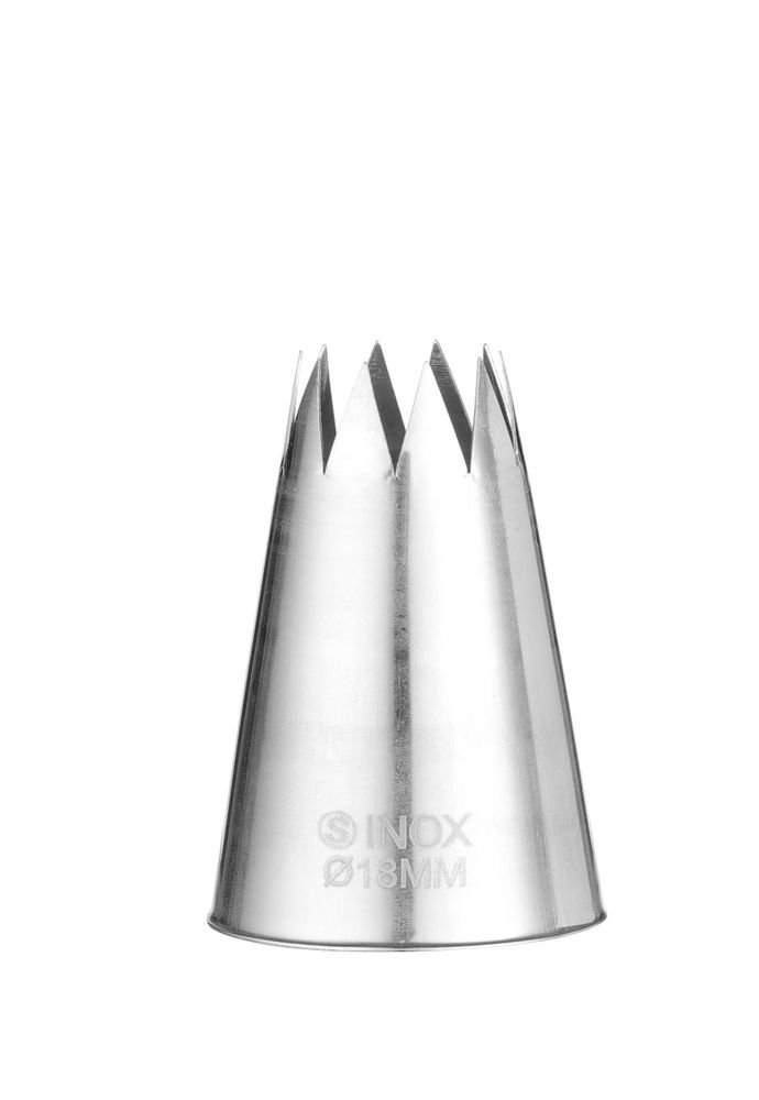 Spritztüllen - Stern, ø6-8-10-12-14-16-18, 7 Stk Spritztüllen - Stern, ø6-8-10-12-14-16-18, 7 Stk