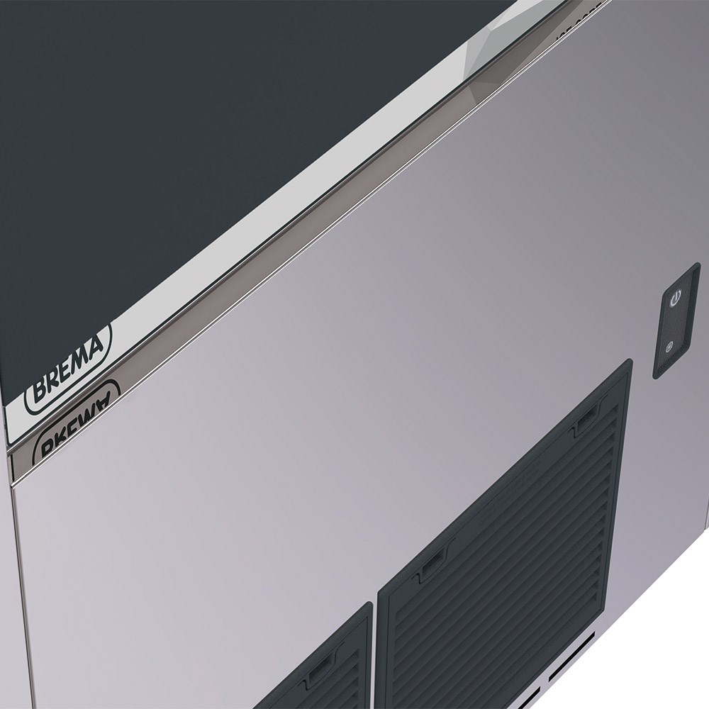 BREMA Eiswürfelbereiter wassergekühlt, 95kg/24h, Abmessung 738 x 600 x 1130 mm (BxTxH) BREMA Eiswürfelbereiter wassergekühlt, 95kg/24h, Abmessung 738 x 600 x 1130 mm (BxTxH)
