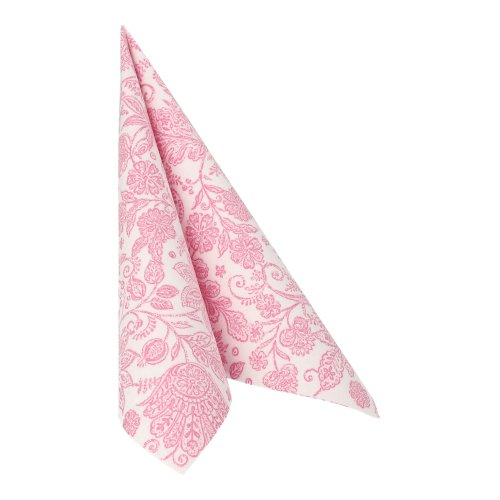 12000 Servietten "ROYAL Collection" 1/4-Falz 40 cm x 40 cm fuchsia "Paisley"