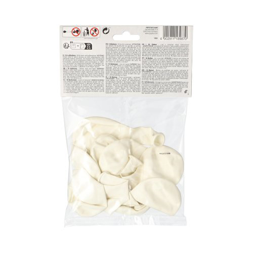 10 Luftballons Ø 25 cm weiss 33600 Luftballons Ø 25 cm weiss