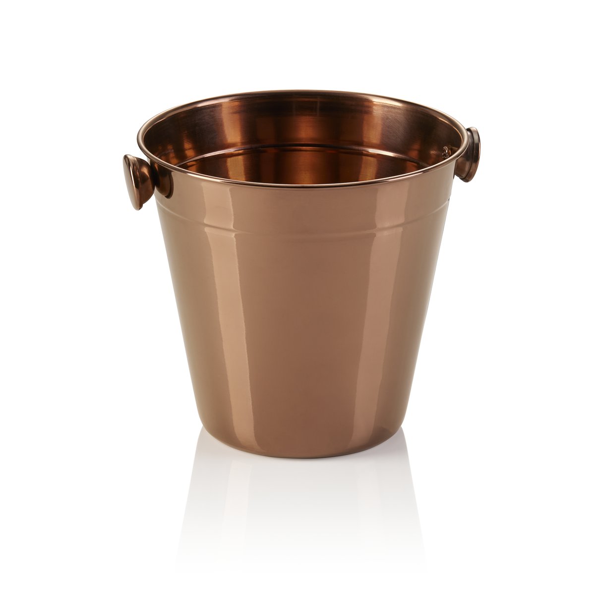 Mini Eiseimer, Ø 14 cm, Höhe 13 cm, 1 ltr., PVD bronze, Chromnickelstahl
