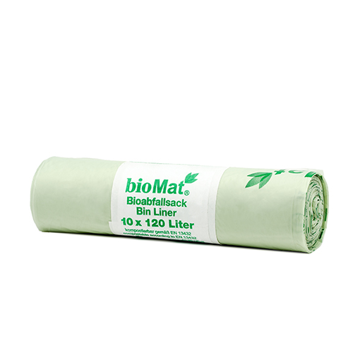 11200 "bioMat" Kompostbeutel auf Stärkebasis 120 l 130 cm x 88 cm ohne Tragegriff