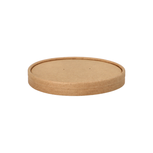 3000 Deckel für Suppenbecher, Pappe rund Ø 11,5 cm · 1,6 cm braun